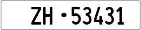 Trailer License Plate